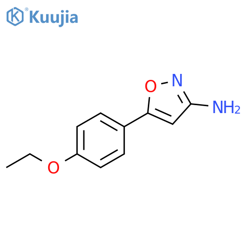 5-(4-ethoxyphenyl)-1,2-oxazol-3-amine structure
