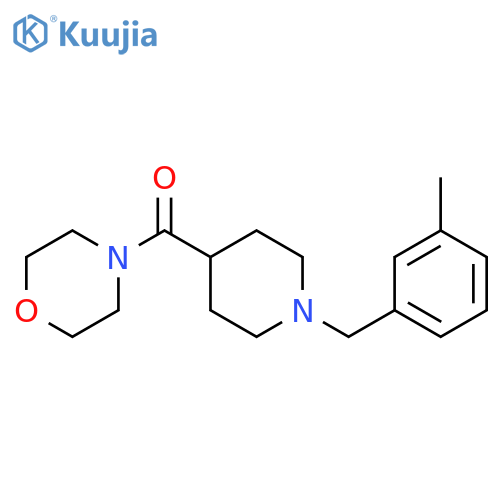4-{1-(3-methylphenyl)methylpiperidine-4-carbonyl}morpholine structure