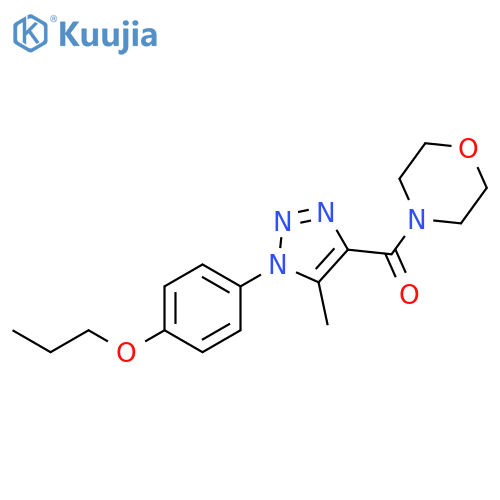 4-5-methyl-1-(4-propoxyphenyl)-1H-1,2,3-triazole-4-carbonylmorpholine structure