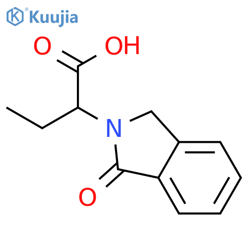 2-(1-oxo-1,3-dihydro-2H-isoindol-2-yl)butanoic Acid structure