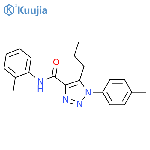 N-(2-methylphenyl)-1-(4-methylphenyl)-5-propyl-1H-1,2,3-triazole-4-carboxamide structure