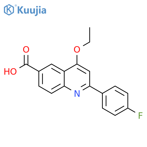 4-ethoxy-2-(4-fluorophenyl)quinoline-6-carboxylic acid structure