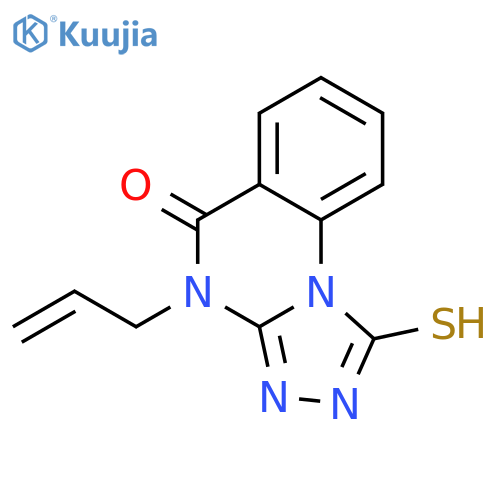4-(prop-2-en-1-yl)-1-sulfanyl-4H,5H-[1,2,4]triazolo[4,3-a]quinazolin-5-one structure