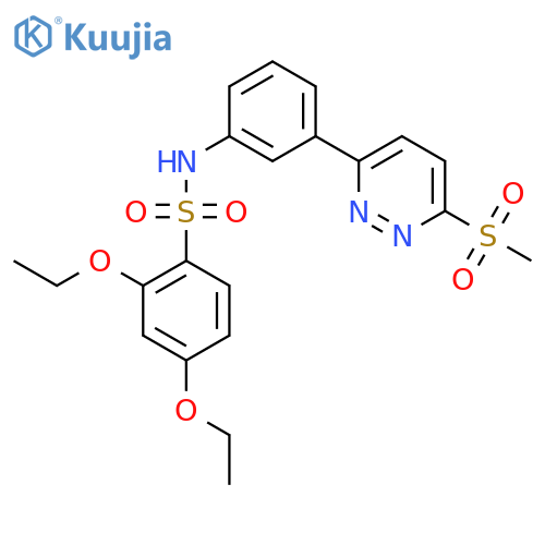 2,4-diethoxy-N-3-(6-methanesulfonylpyridazin-3-yl)phenylbenzene-1-sulfonamide structure