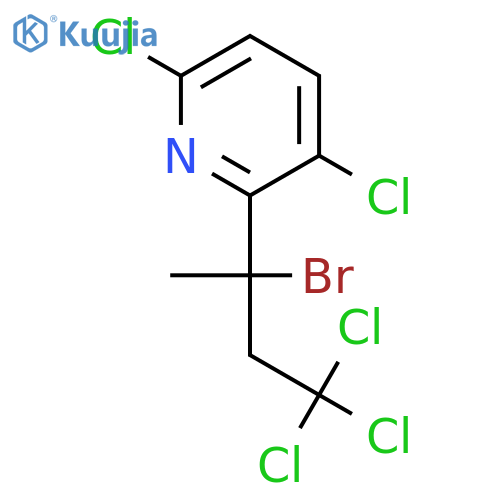 Pyridine, 2-(1-bromo-3,3,3-trichloro-1-methylpropyl)-3,6-dichloro- structure