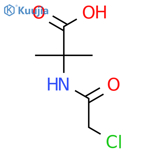 N-(chloroacetyl)-2-methylalanine structure