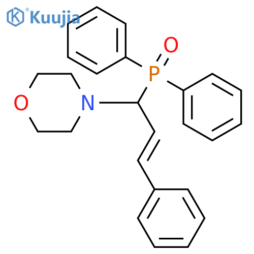 Morpholine, 4-[1-(diphenylphosphinyl)-3-phenyl-2-propenyl]- structure