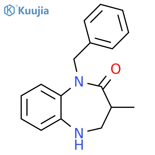 1-benzyl-3-methyl-2,3,4,5-tetrahydro-1H-1,5-benzodiazepin-2-one structure