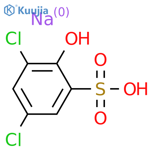 Benzenesulfonic acid,3,5-dichloro-2-hydroxy-, sodium salt (1:2) structure