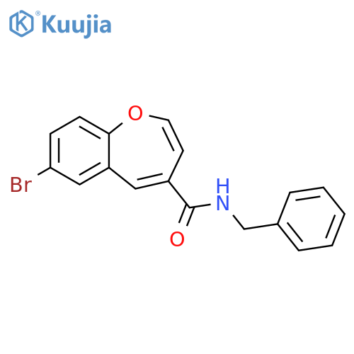 N-benzyl-7-bromo-1-benzoxepine-4-carboxamide structure