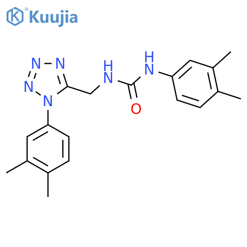 1-(3,4-dimethylphenyl)-3-{1-(3,4-dimethylphenyl)-1H-1,2,3,4-tetrazol-5-ylmethyl}urea structure