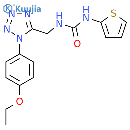 3-{1-(4-ethoxyphenyl)-1H-1,2,3,4-tetrazol-5-ylmethyl}-1-(thiophen-2-yl)urea structure