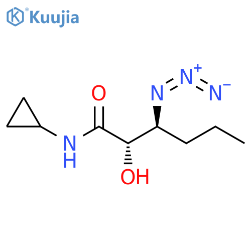(2S,3S)-3-Azido-N-cyclopropyl-2-hydroxyhexanamide structure