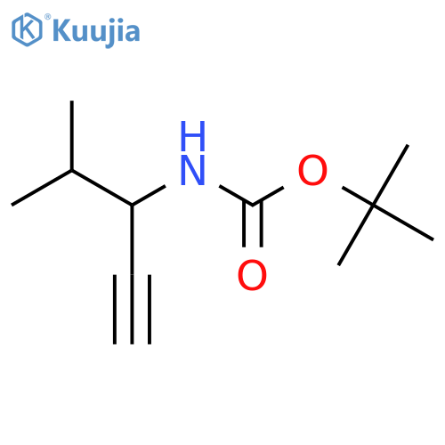 Tert-butyl 4-methylpent-1-yn-3-ylcarbamate structure