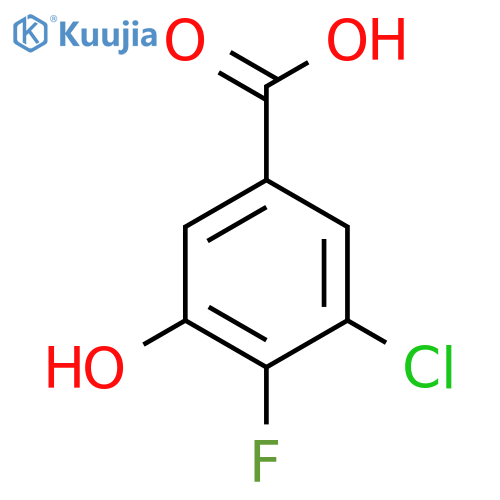 3-Chloro-4-fluoro-5-hydroxybenzoic acid structure