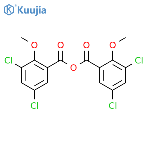 Benzoic acid, 3,5-dichloro-2-methoxy-, anhydride structure