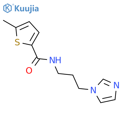 N-3-(1H-imidazol-1-yl)propyl-5-methylthiophene-2-carboxamide structure