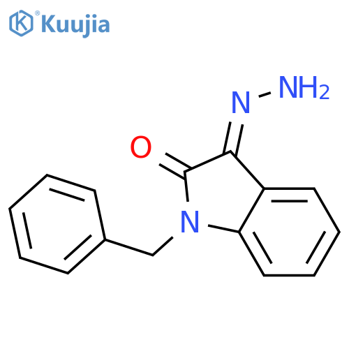 1-Benzyl-3-hydrazinylidene-2,3-dihydro-1H-indol-2-one structure