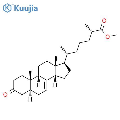 Cholest-7-en-26-oic acid, 3-oxo-, methyl ester, (5α,25S)- structure