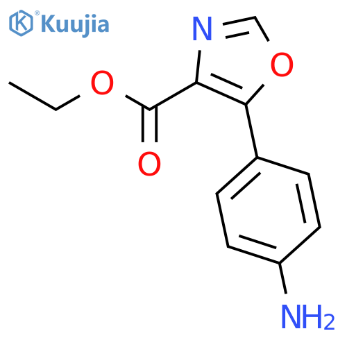 ethyl 5-(4-Aminophenyl)oxazole-4-carboxylate structure