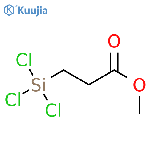 Propanoic acid, 3-(trichlorosilyl)-, methyl ester structure