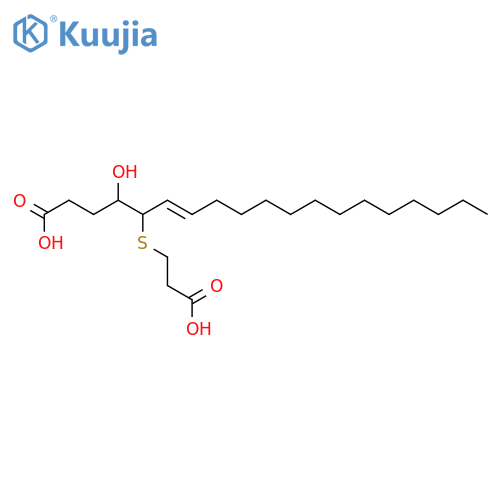6-Nonadecenoic acid,5-[(2-carboxyethyl)thio]-4-hydroxy-, (4R,5S,6Z)-rel- structure