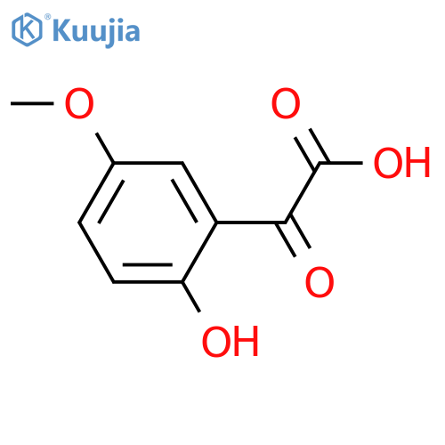 2-(2-hydroxy-5-methoxyphenyl)-2-oxoacetic acid structure