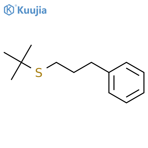 Propyl, 1-[(1,1-dimethylethyl)thio]-3-phenyl- structure