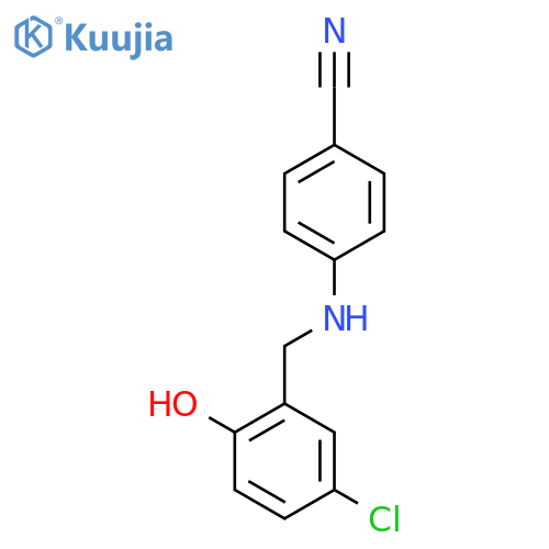 4-(5-CHLORO-2-HYDROXYBENZYLAMINO)BENZONITRILE structure