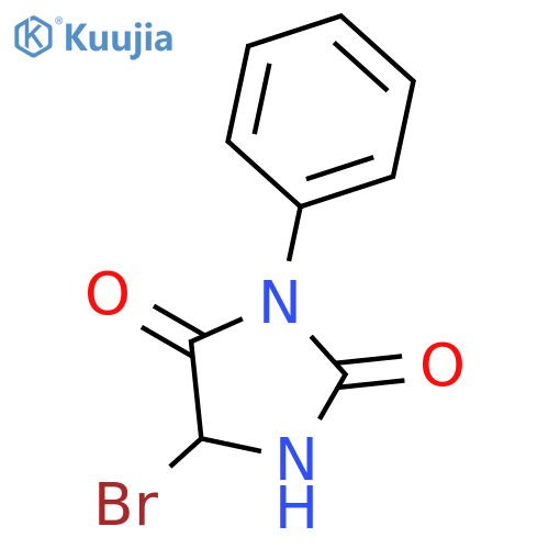2,4-Imidazolidinedione, 5-bromo-3-phenyl- structure