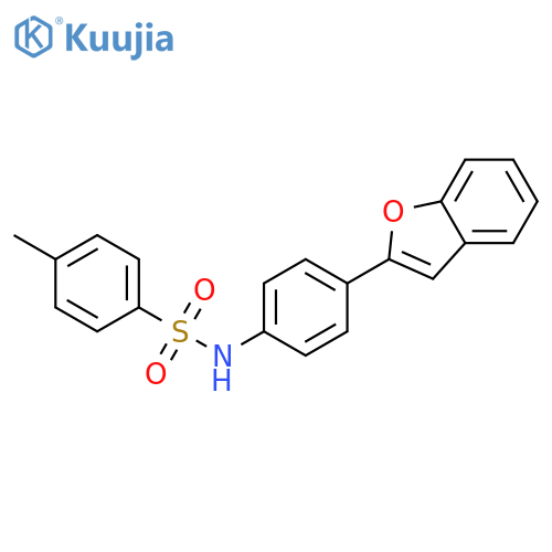 Benzenesulfonamide, N-[4-(2-benzofuranyl)phenyl]-4-methyl- structure