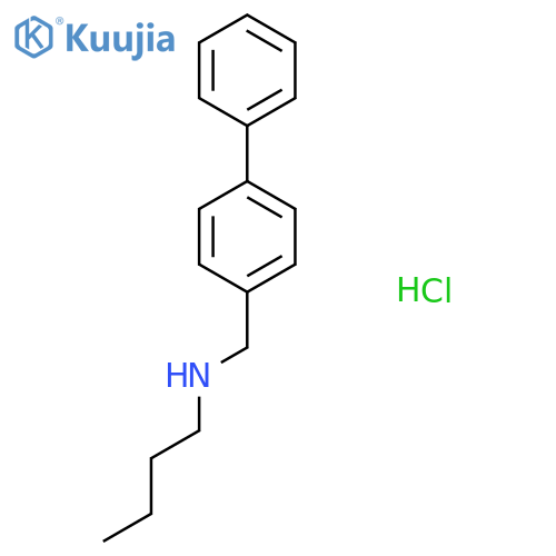 Butyl[(4-phenylphenyl)methyl]amine hydrochloride structure