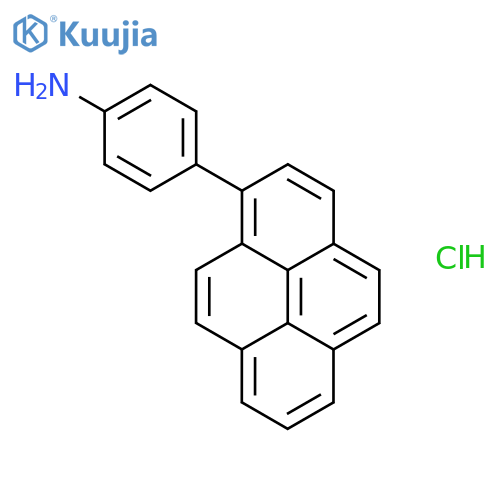 Benzenamine, 4-(1-pyrenyl)-, hydrochloride structure