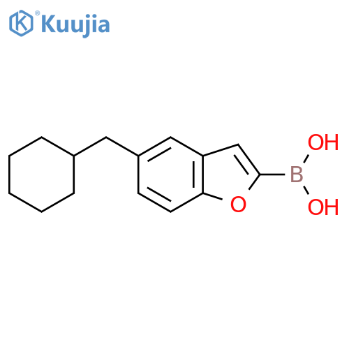 Boronic Acid, b-5-(Cyclohexylmethyl)-2-benzofuranyl- structure