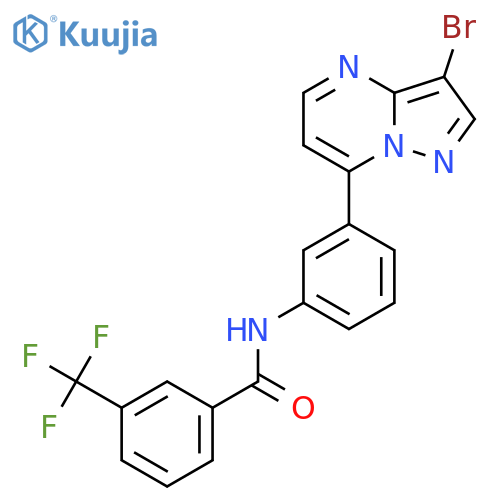 n-(3-(3-Bromopyrazolo[1,5-a]pyrimidin-7-yl)phenyl)-3-(trifluoromethyl)benzamide structure