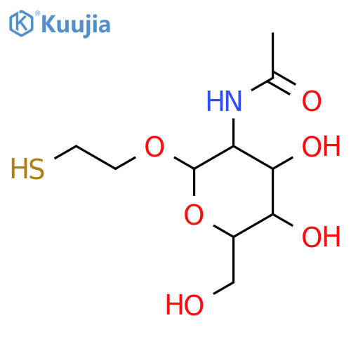 2-Mercaptoethyl 2-(Acetylamino)-2-deoxy-β-D-galactopyranoside structure