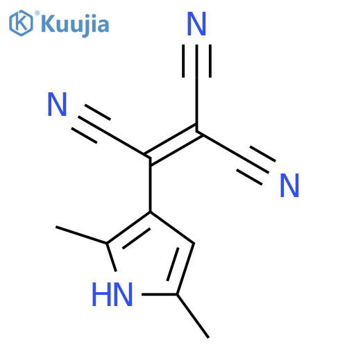 2-(2,5-dimethyl-1H-pyrrol-3-yl)-1,1,2-Ethenetricarbonitrile structure