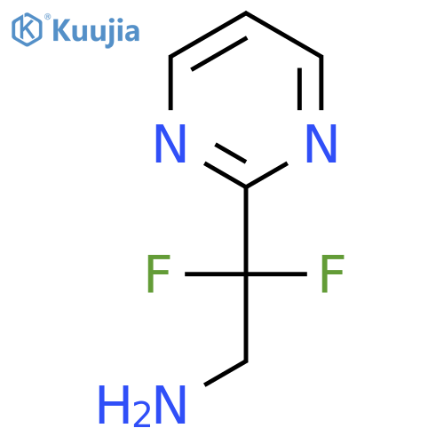 2,2-difluoro-2-(pyrimidin-2-yl)ethan-1-amine structure