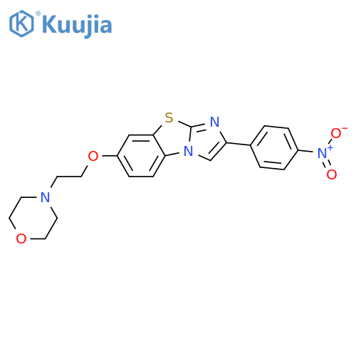 Imidazo[2,1-b]benzothiazole,7-[2-(4-morpholinyl)ethoxy]-2-(4-nitrophenyl)- structure