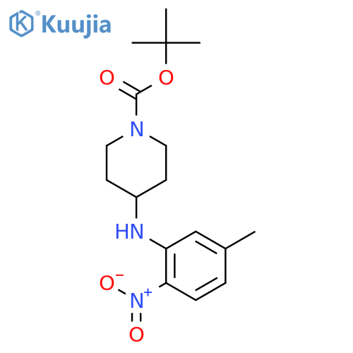 tert-Butyl 4-(5-methyl-2-nitrophenyl)amino-piperidine-1-carboxylate structure