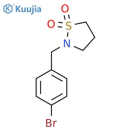 2-(4-bromophenyl)methyl-1lambda6,2-thiazolidine-1,1-dione structure