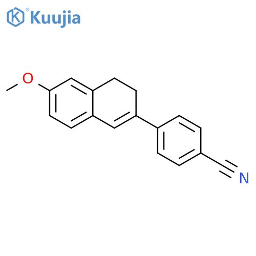 Benzonitrile, 4-(3,4-dihydro-6-methoxy-2-naphthalenyl)- structure