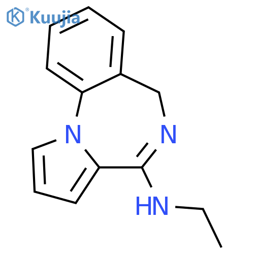 6H-Pyrrolo[1,2-a][1,4]benzodiazepin-4-amine, N-ethyl- structure