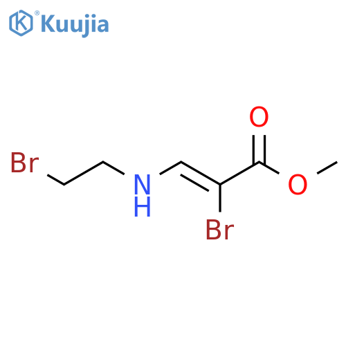 2-Propenoic acid, 2-bromo-3-[(2-bromoethyl)amino]-, methyl ester, (Z)- structure