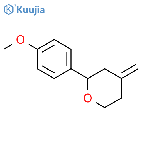2H-Pyran, tetrahydro-2-(4-methoxyphenyl)-4-methylene- structure