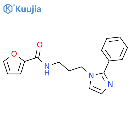N-3-(2-phenyl-1H-imidazol-1-yl)propylfuran-2-carboxamide structure