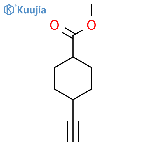 methyl (trans-4-ethynylcyclohexane-1-carboxylate structure