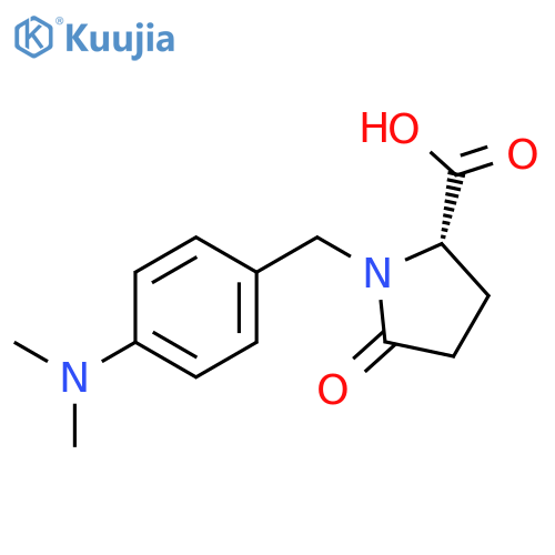 L-Proline, 1-[[4-(dimethylamino)phenyl]methyl]-5-oxo- structure