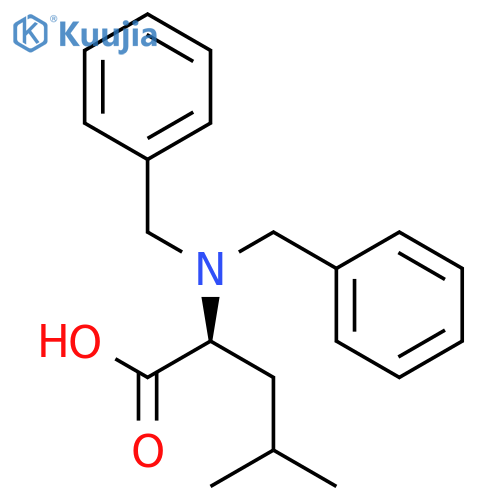 L-Leucine, N,N-bis(phenylmethyl)- structure