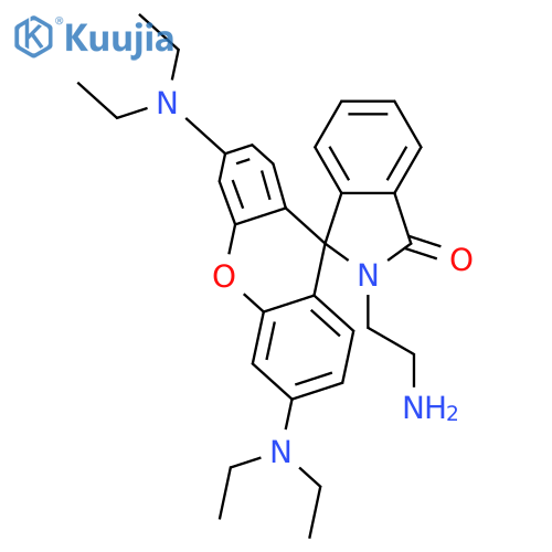 2-(2-Aminoethyl)-3',6'-bis(diethylamino)spiroisoindoline-1,9'-xanthen-3-one (>80%) structure